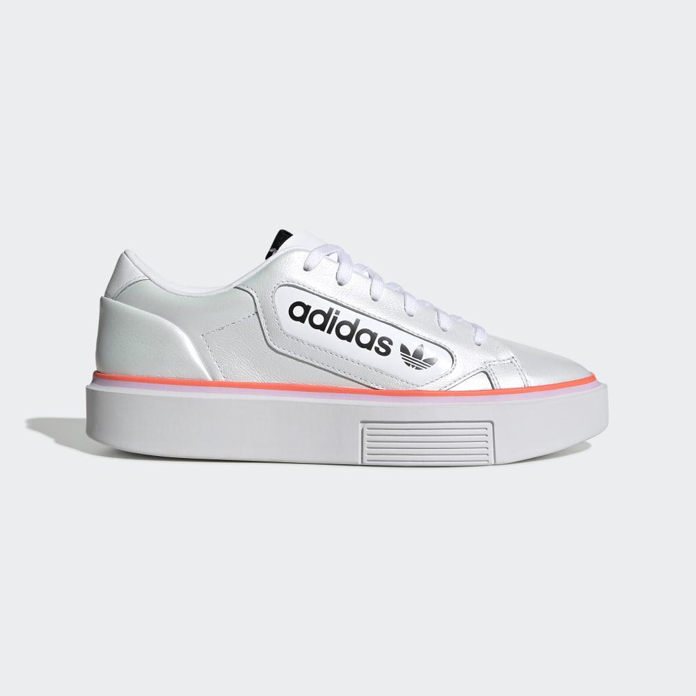 Adidas Sleek Super Női Originals Cipő Fehér/Korall Akció 749625-REF